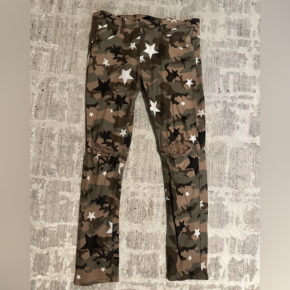 KDNK Star Camo Jeans